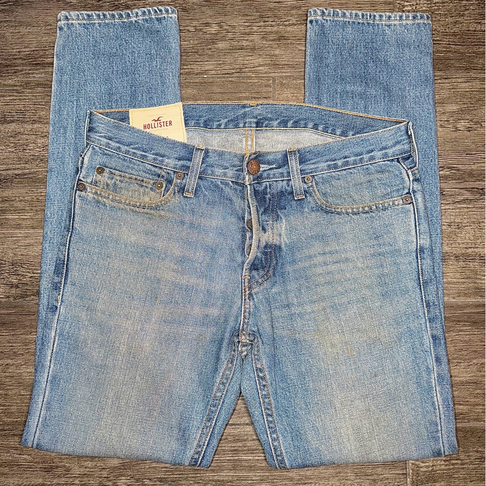 Hollister Men's Light Blue Skinny Jeans